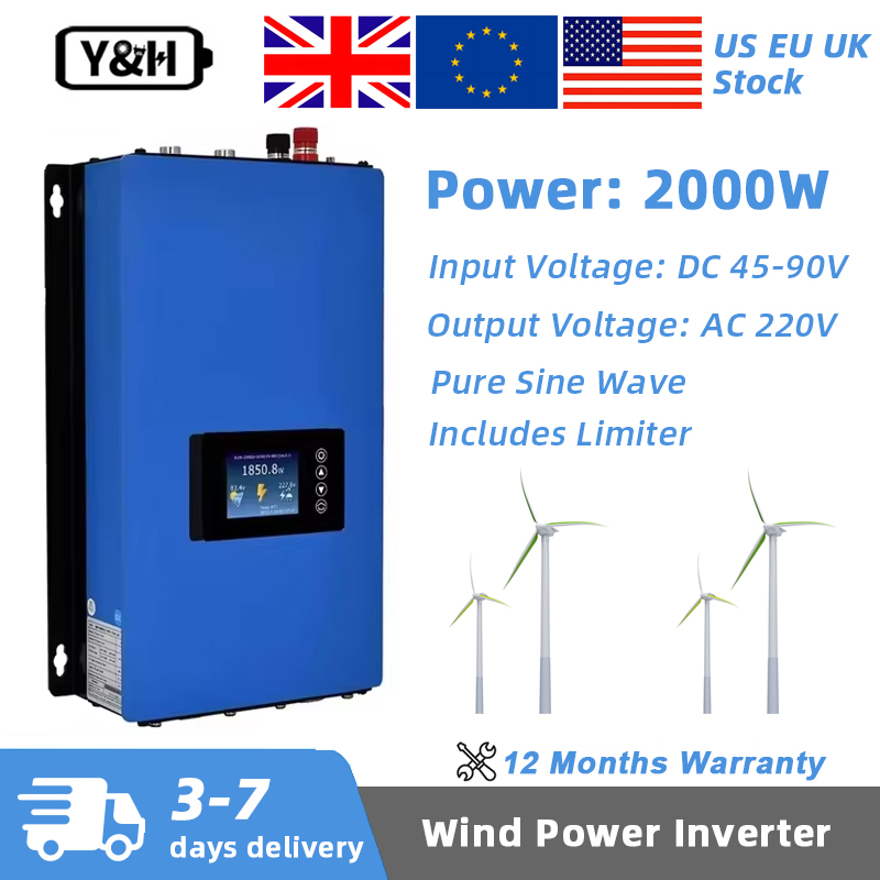 Grid Tie Inverter Limiter 2000W - Inverter Y&H 2000W MPPT per Energia