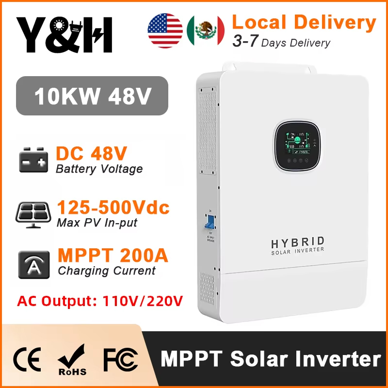 Split Phase Inverter 10Kw 110V 220V - Inverter Solare Ibrido Y&H 10KW 48V