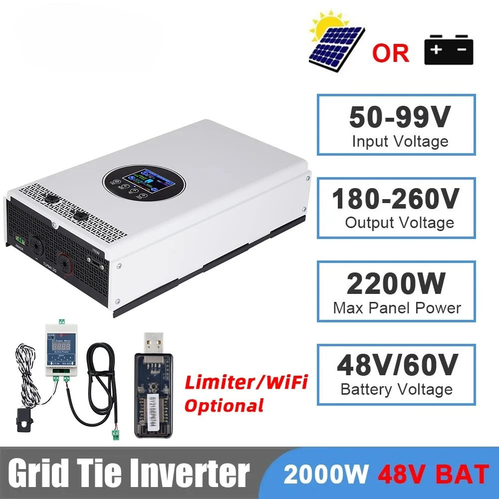 Grid Tie Inverter Limiter 2000W - Inverter Grid Tie 2000W 1500W, Ingresso