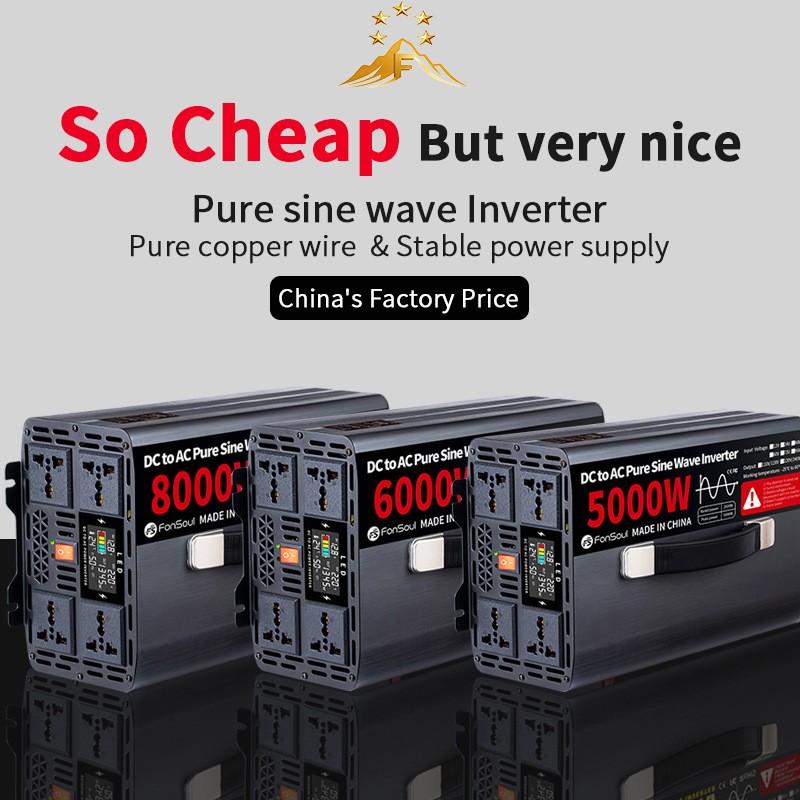 Pure Sine Wave Inverter 5000W 48V 220V - Inverter Off-Grid a Onda Sinusoidale Pura