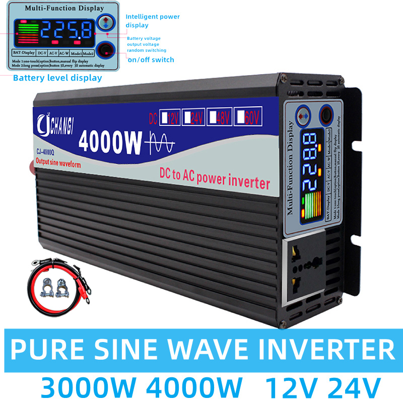 Inverter Pure Sine Wave 60Hz 120V 3000W - Inverter a onda sinusoidale pura 12v