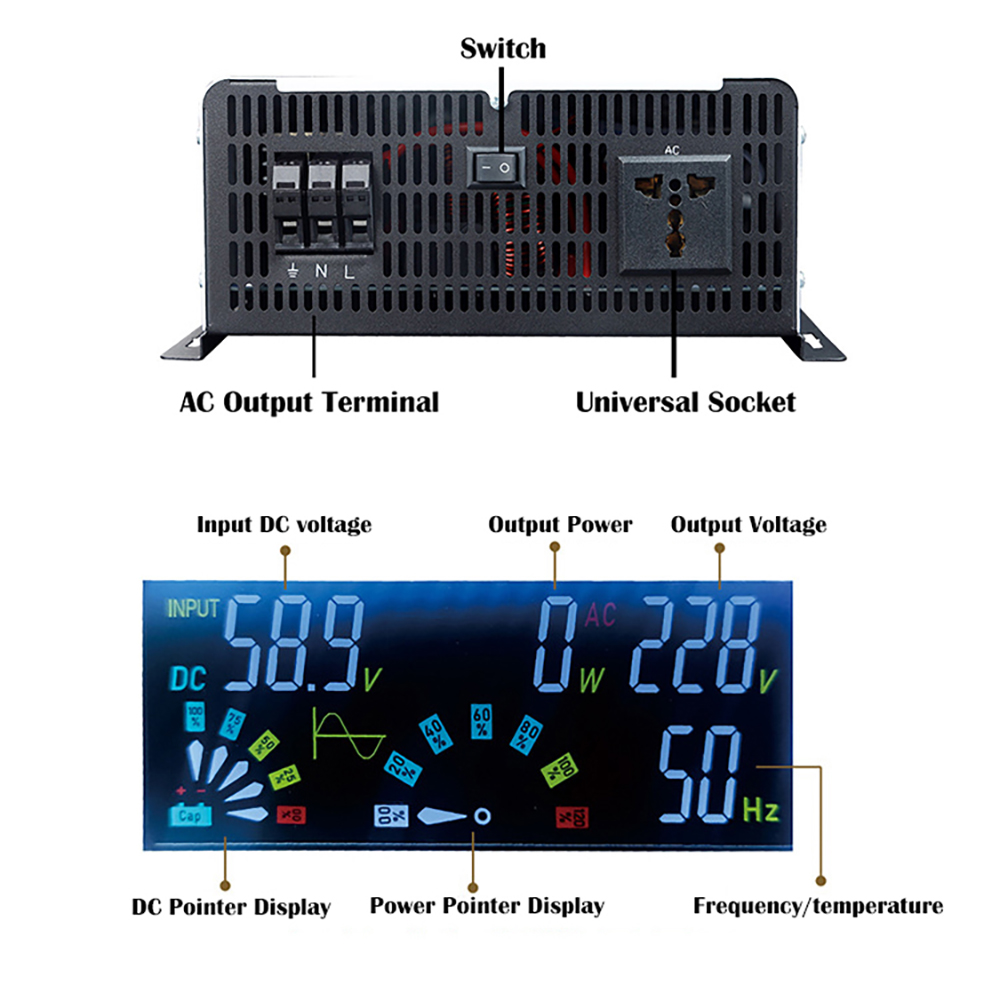 Inverter a onda sinusoidale pu - Off Grid Solar Inverter 48V 6000W recensione e prezzo