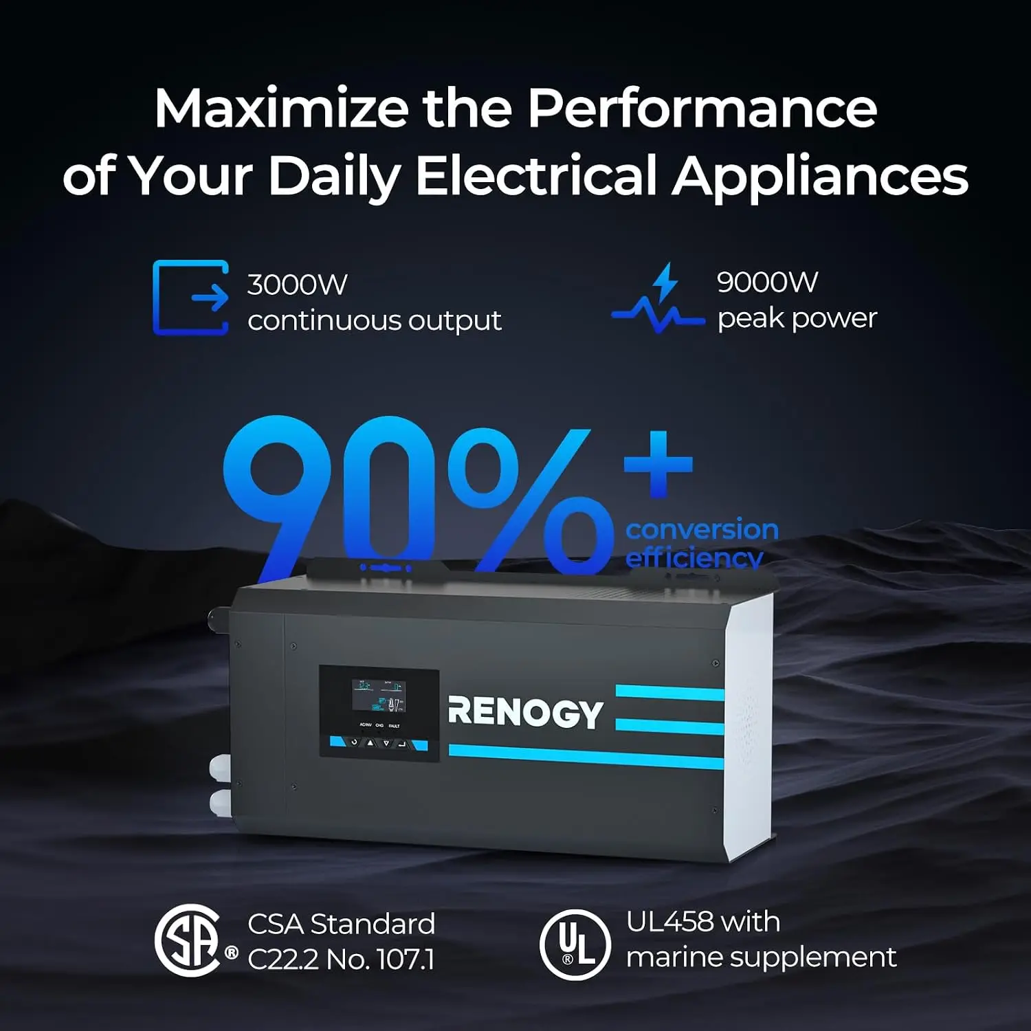 Renogy 3000W Inverter Caricaba - Rv Pure Sine Inverter Charger 3000W 12V recensione e prezzo